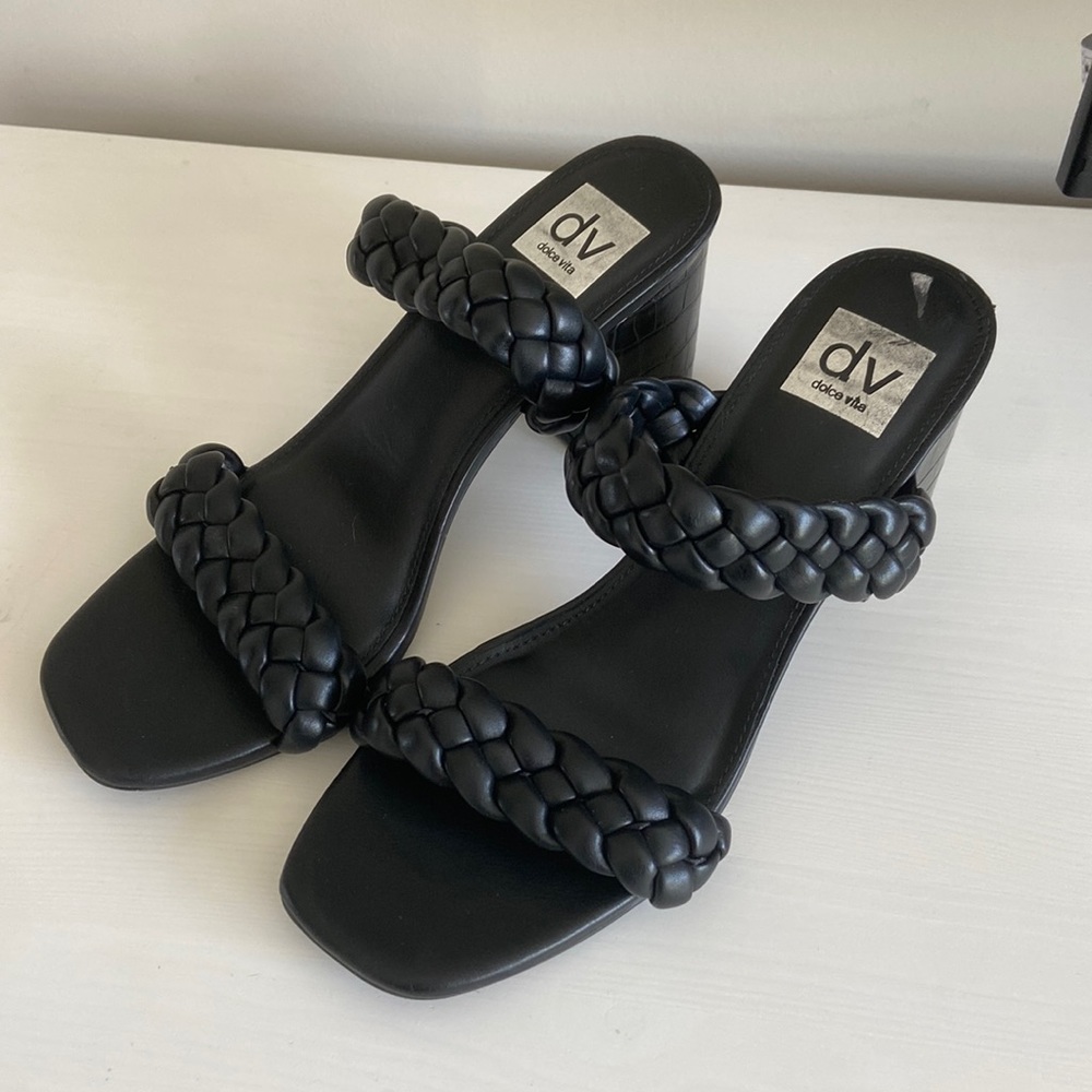 Black Dolce Vita Block Heel